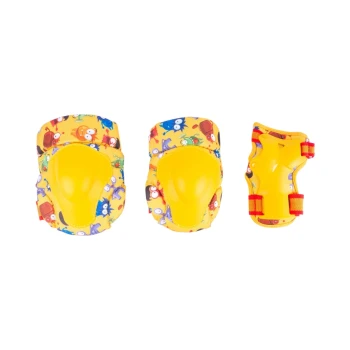 Набор защиты Tech Team Safe Fit Kids 1.0 Yellow (Желтый) Размер L